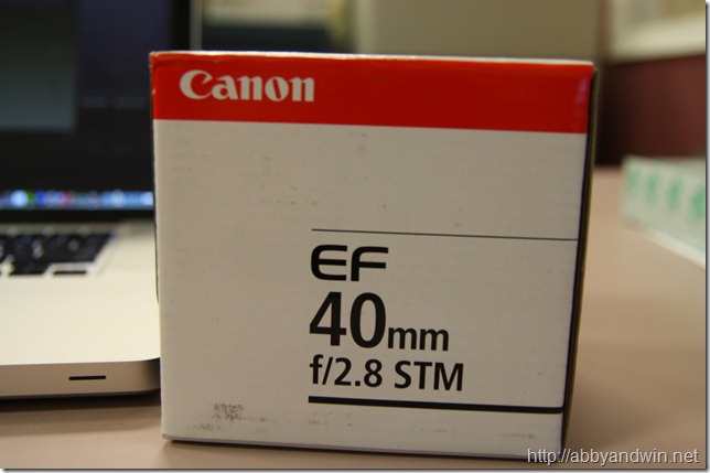 Canon EF 40mm f/2.8 STM pancake lens