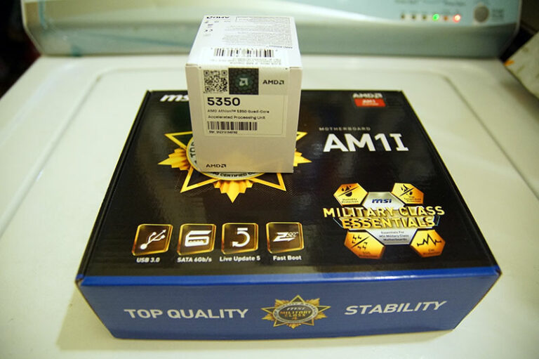 AMD AM1 Athlon 5350 Kabini and MSI AM1I MS-7865